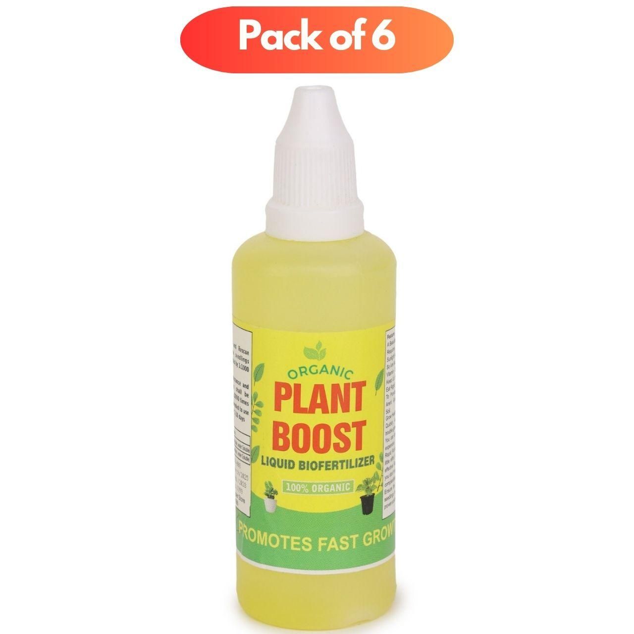 Organic Plant Boost Liquid Biofertilizer for All Crops (Pack of 6)